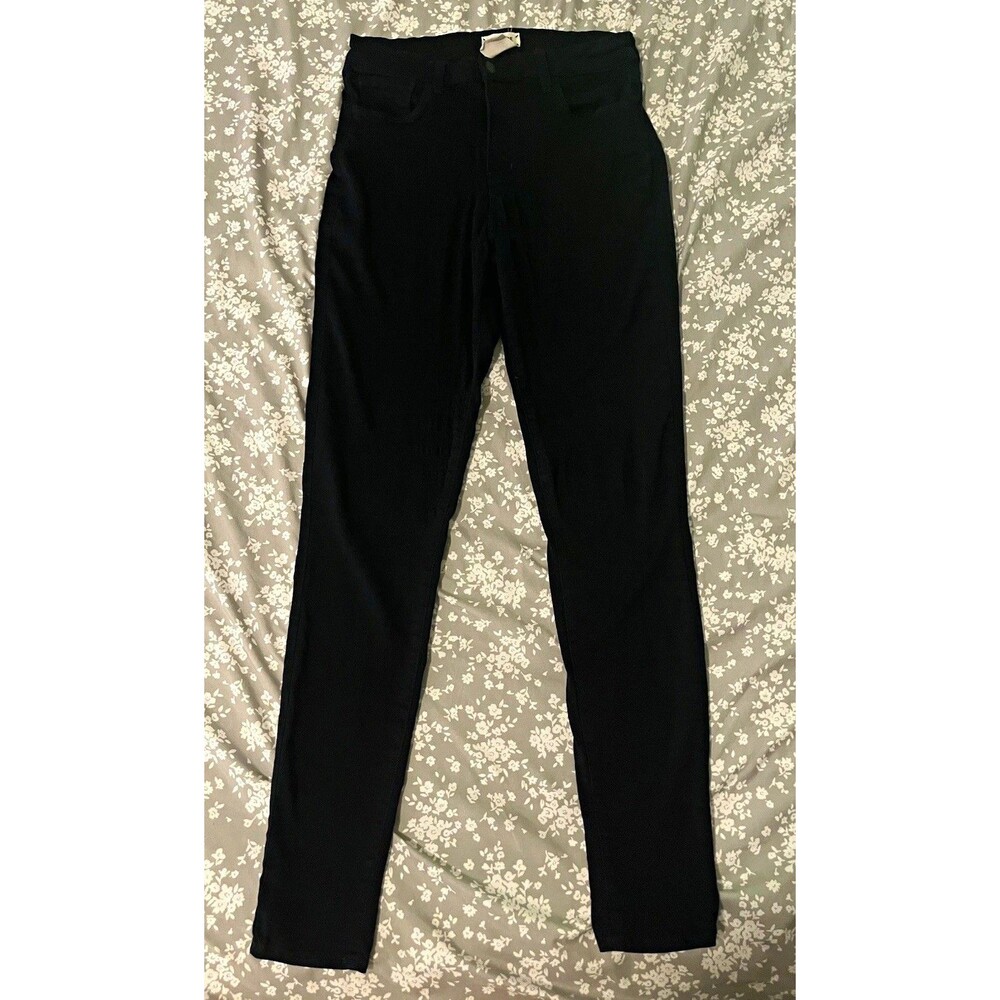 L'AGENCE Black Skinny Jeans Pants Size 29 Modal Blend Stretch High Rise Margot